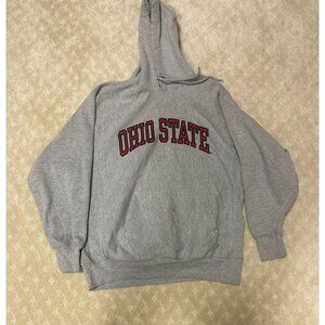 Steve & Barry's Ohio State Buckeyes Hoodie Men's XL Grey Heavyweight Sweatshirt